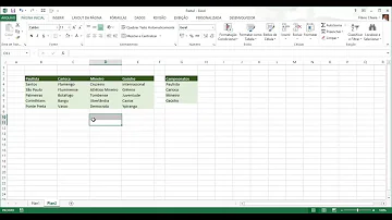 Como criar um menu dropdown no Excel?