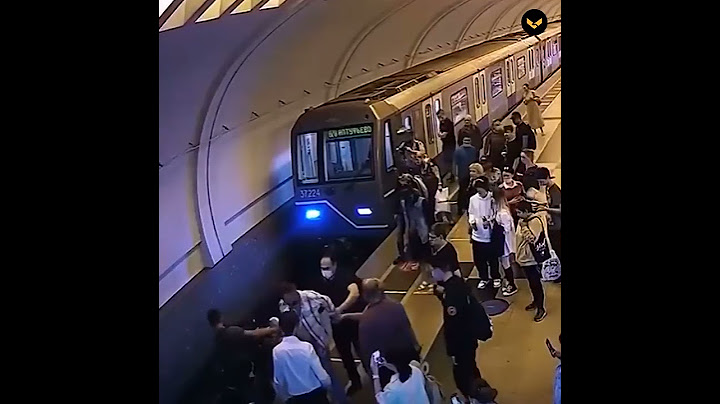 В Москве промышленный альпинист спас мужчину, упавшего на рельсы метро прямо перед поездом