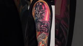 Star Wars Darth Vader Tattoo Sleeve By Jerson #tattooartist #starwars #tattoo