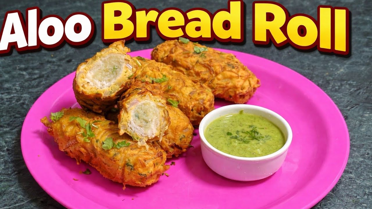 Crispy Aloo Bread Roll Recipe | Easy Evening Snacks | Bread Roll at Home 😍