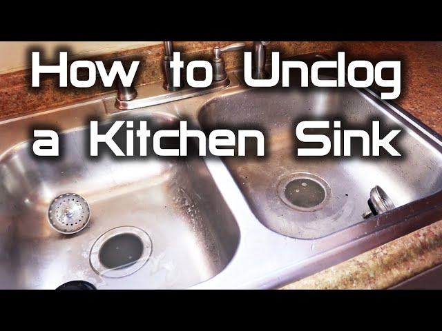 How to Unclog a Double Kitchen Sink Drain - Dengarden