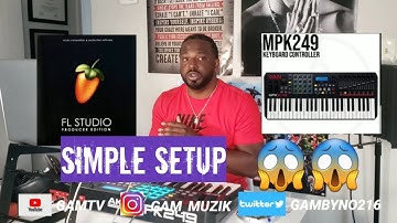 How To Connect MPK 249 To FL STUDIO (Simple Setup)