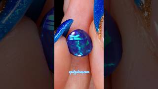 2.23ct Black Opal Chinese Writing Pattern