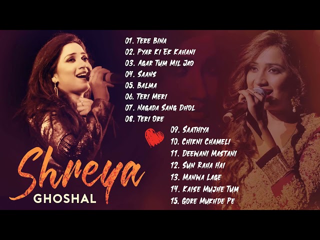 Shreya Ghoshal Bollywood Hindi Love Songs | Shreya Ghoshal Hit Songs | Audio Jukebox AVS class=