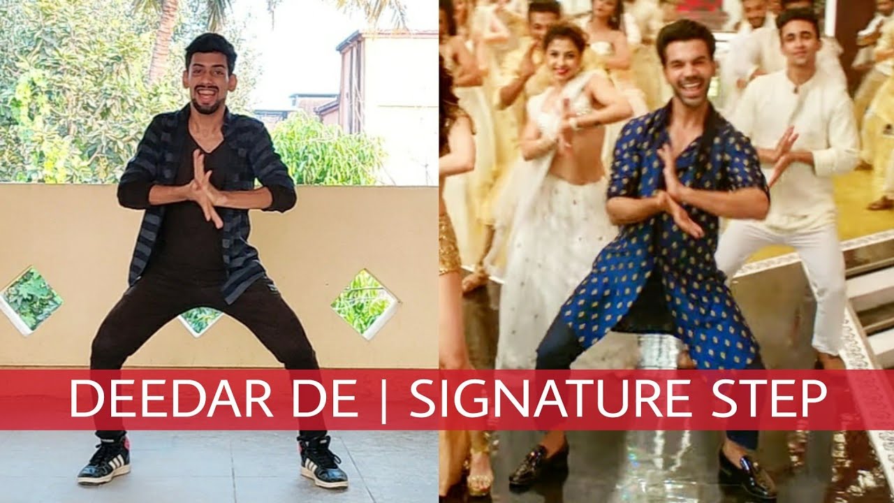 deedar de | signature step | tutorial | chhalaang | dance | rajkumar rao | nushrat bharucha