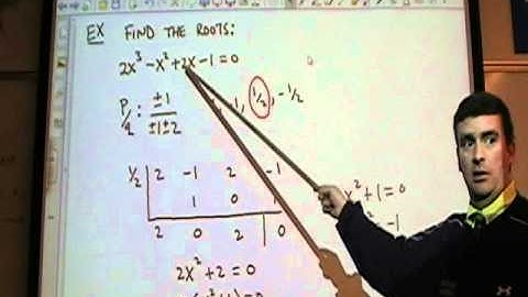 Alg II (6.5 theorems about roots of polynomial equations part 1)