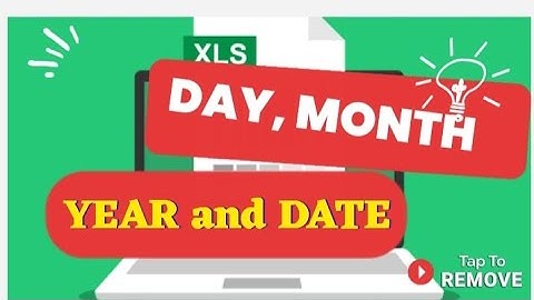 DAY, MONTH, YEAR and DATE Functions in MS Excel | Learn with The Office Crew