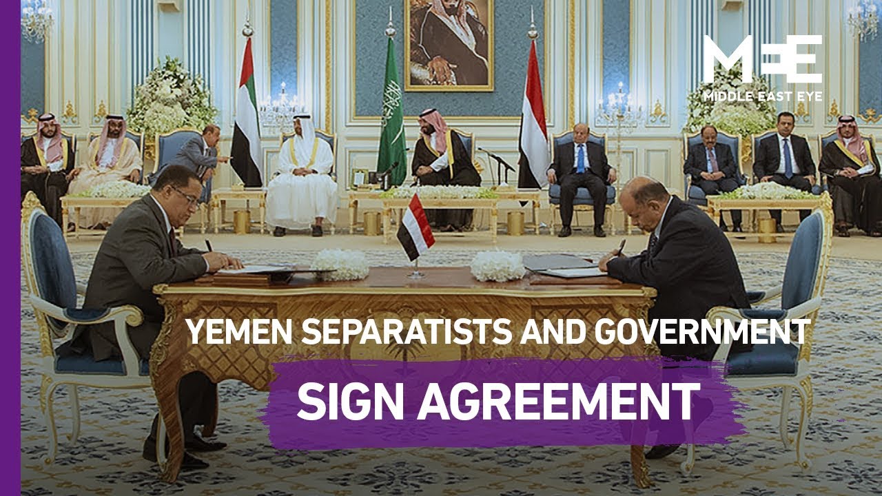 Yemen separatists and government to sign agreement
