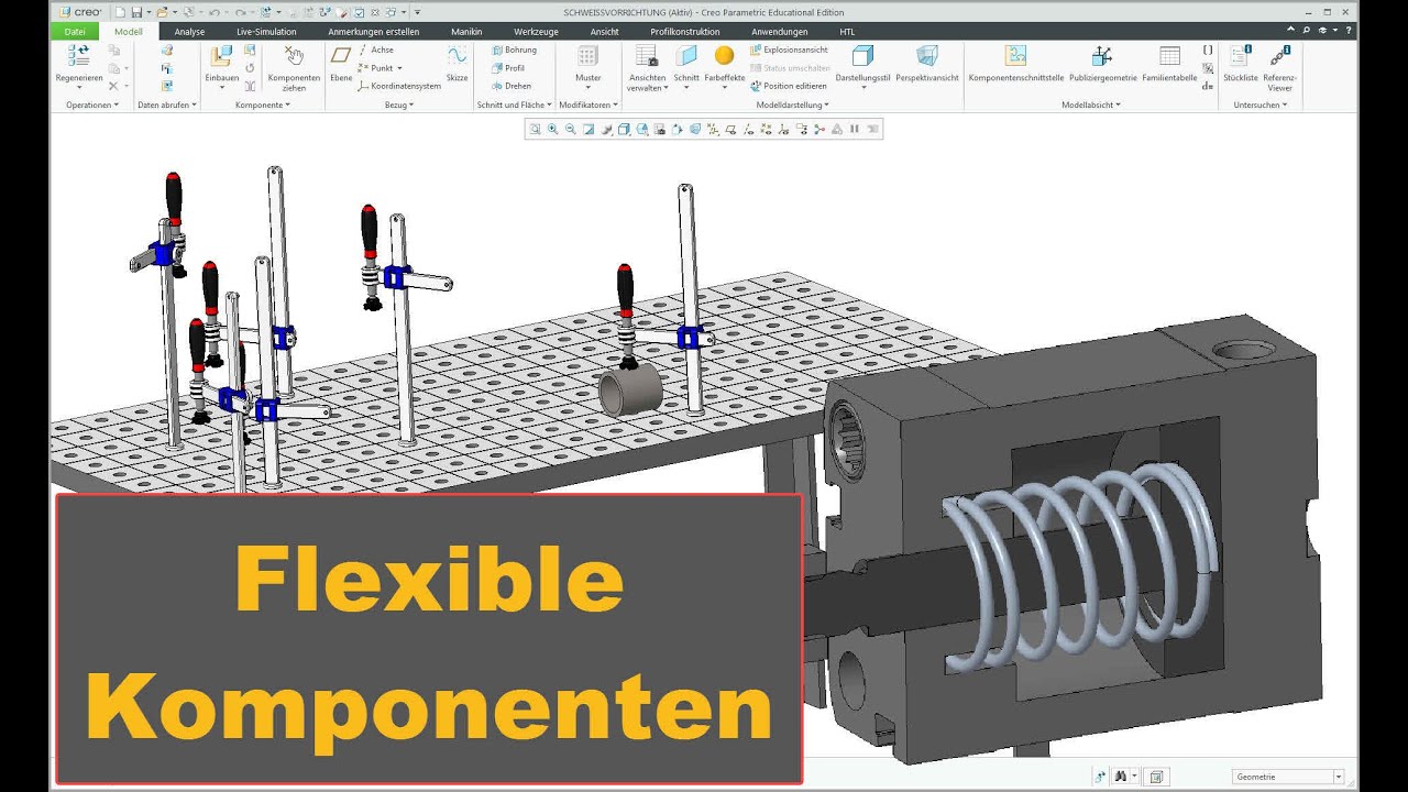 Creo 7 Flexible Komponenten (flexible components) YouTube