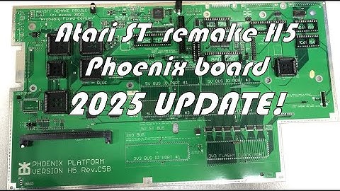 Atari ST remake H5 Phoenix board - 2025 update