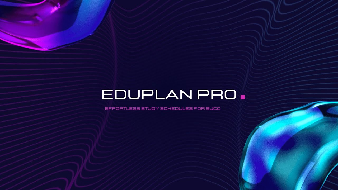 EduPlan Pro - website - YouTube