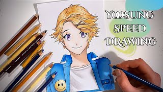 Kim Yoosung Speed Drawing Mystic Messenger