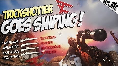 Trickshotter Goes Sniping #1 - Call of Duty: WW2 Sniping