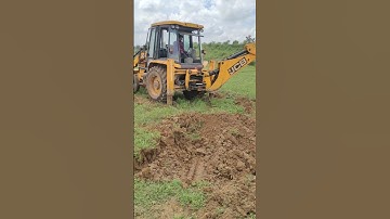 JCB 3DX Backhoe Going to Another Village For Water Tank Foundation Work