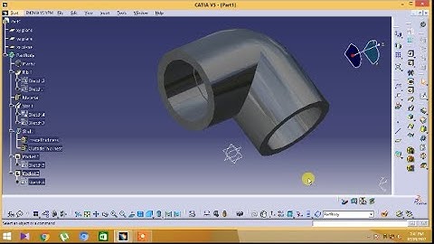 CATIA V5 | PART DESIGN |How to make PVC BEND 90 DEGREE