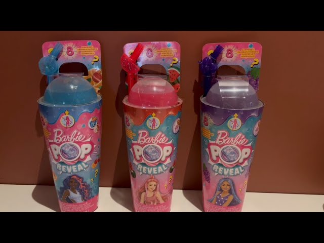 Barbie Pop Reveal Fruit Series Fruit Punch Doll, 8 Surprises Include Pet,  Slime, Scent & Color Change