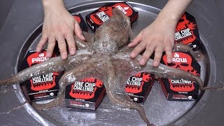 ASMR - World&#39;s Hottest One Chip Challenge And Great Octopus Ice Cream Rolls