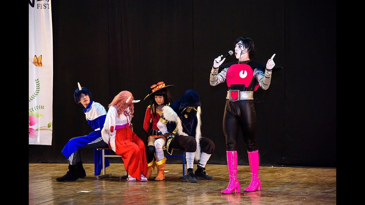 Косплей сценка КРОССОВЕР | Anime & Game Cosplay | Банзай Фестиваль Весна 2019 Бишкек