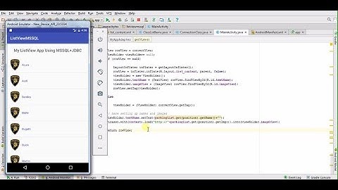 Dynamic ListView with MS SQL Server using JDBC - Android