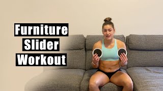 Day 22 | 8-Minute Home Tabata Workout - SLIDER WORKOUT w/ Moorea