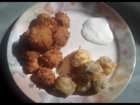 Deep Fried Mushrooms...2 ways :)