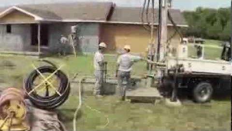 GeoComfort Geothermal Vertical Loop Installation Time Lapse