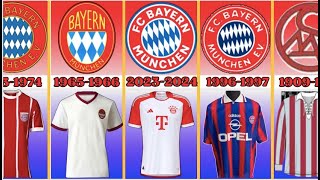 FC Bayern München Evolution Jersey 1899-2024 | History Jersey Football