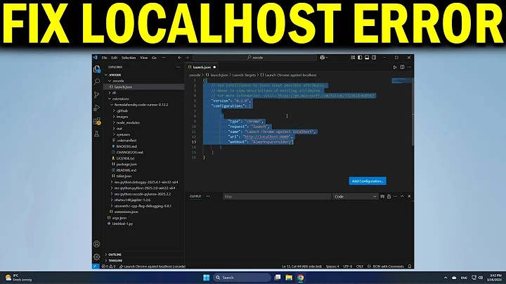 How To Fix Error Localhost Refused to Connect from Visual Studio Code