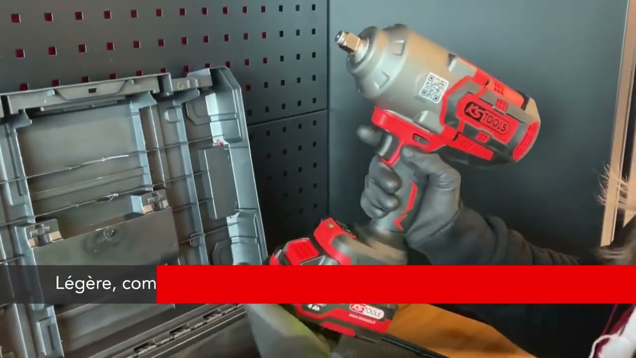 Clé à Choc à Batterie 1600 Nm – 18V Avec Deux Batteries – Outil Pro