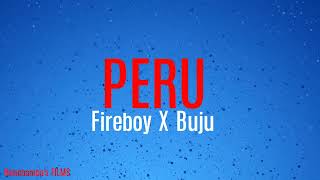 Fireboy DML ft Buju PERU cover remix lyrics video(Visualizer)