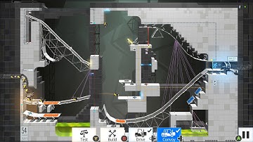 Bridge Constructor Portal Level 54 (single path)