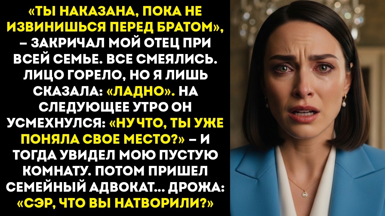 Он унизил меня перед 20 родственниками. Я просто сказала «хорошо». На следующий день адвокат