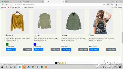 Project Video of Rohit Singh from FGP Raebareli | Online Summer Training | Python Django Batch