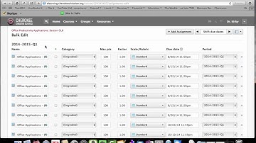 Schoology - Bulk Edit Assignments (Teacher)