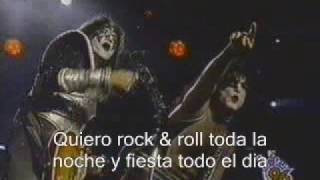 Kiss-Rock and roll all nigth (subtitulos en español)