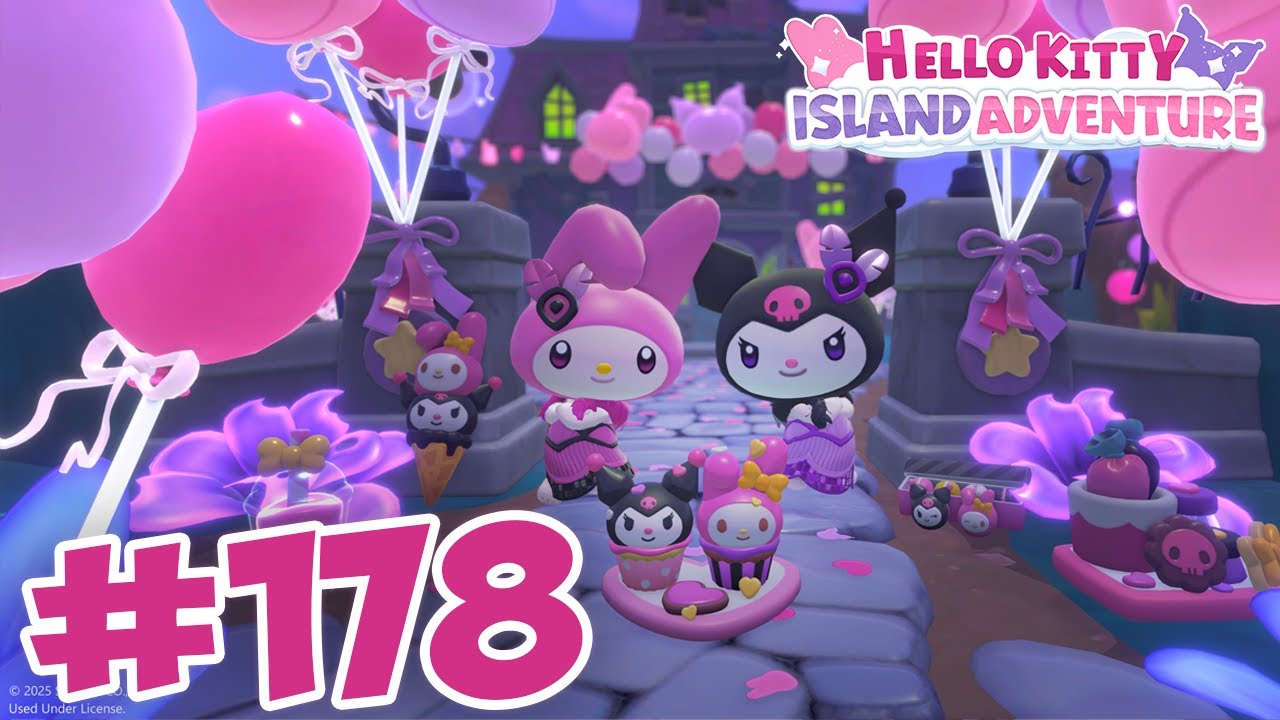 Grinding to level up characters in Hello Kitty Island Adventure - Let's Play 
