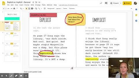 Explicit vs. Implicit - General - Google Slides