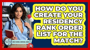 How Do You Create Your Residency Rank Order List For The Match? - Med School Survival Guide