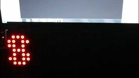 Led matrix with HT1632C controller - font demo