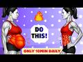 "At Home Belly Fat Workout ➜ 13-Min Standing Routine for Women | No Equipment, No Noise"