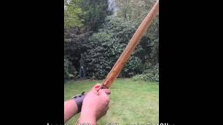yew wood - california flatbow with rawhide backing