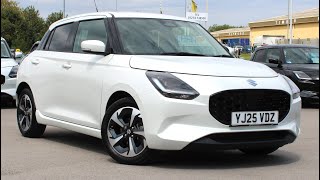 Details YJ25 VDZ Suzuki Swift Ultra 1.2 MHEV 5dr Pure Pearl White 2025 News