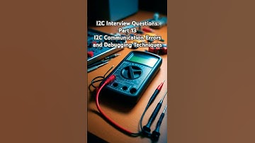 I2C Interview Questions: Part 13. I2C Communication Errors and Debugging Techniques