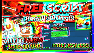 Plants Vs Brainrots Script Gui Hack | NEW UPDATE, AUTOFARM, DUPE, INF CASH + MORE! *NO KEY*