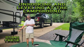 Unhooking and Leveling at the campsite #camping #camping #rvtravel #fifthwheel by Big Country Adventures 711 views 10 months ago 7 minutes, 34 seconds