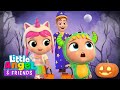 Trick or Treat with the Family! | Scary Monsters Song | Little Angel And Friends Kid Songs