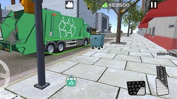 Garbage Truck Collecting Trash 🚛♻️🌴 Garbage Truck Recycling Simulator Gameplay (Android, iOS) FHD