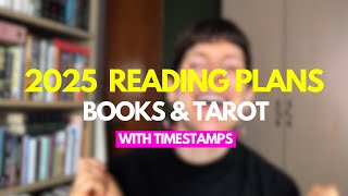 2025 READING PLANS // Books and tarot (with tarot stamps)