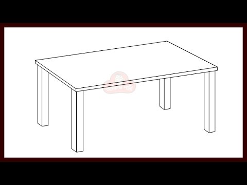 How To Draw A Desk Step By Step Youtube