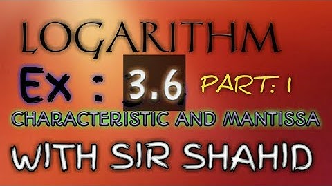 Find The Value By Using Log Table | Class 9,10 | EX : 3.6 karachi board Urdu & Hindi ||By Sir SHAHID